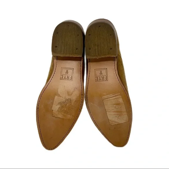 NWOT Frye Suede Leather Western Slip-On Ankle Boot - Picture 8 of 8